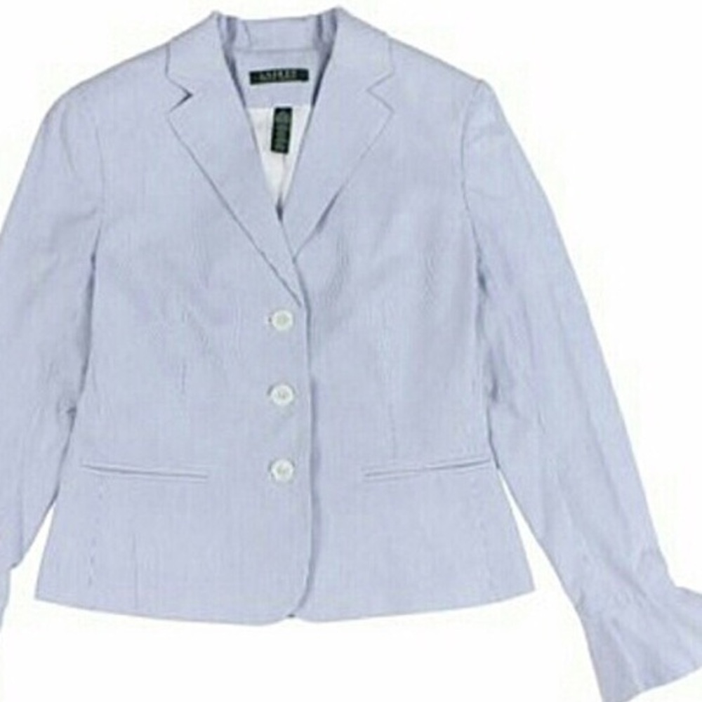 Ralph Lauren Striped Blue/White Blazer
